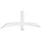 Ekena Millwork Bellingham Architectural Grade PVC Gable Bracket, 72"W x 21"H x 2"D x 4"F, 7/12 Pitch GBP072X21X0204BEL00 - alternate 1
